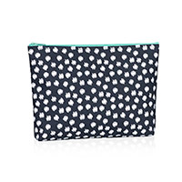 Zipper Pouch - Navy Doodle Dot