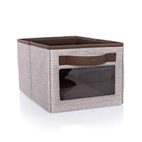 Your Way Rectangle - Mocha Crosshatch