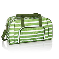 All Packed Duffle - Green Cabana Stripe