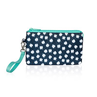 Easy Going Wristlet - Navy Doodle Dot