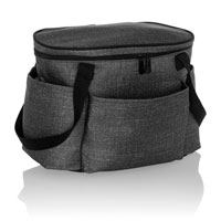 Get Creative Round Caddy - Charcoal Crosshatch