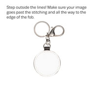 Photo Key Fob - Black Beauty Pebble