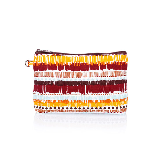 Mini Zipper Pouch - Tapestry Stripe
