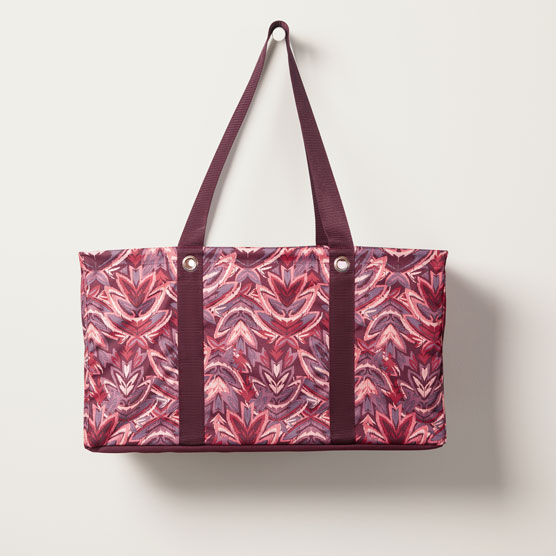 Large Utility Tote - Floral Ikat