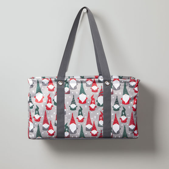 Large Utility Tote - Gnome for the Holidays