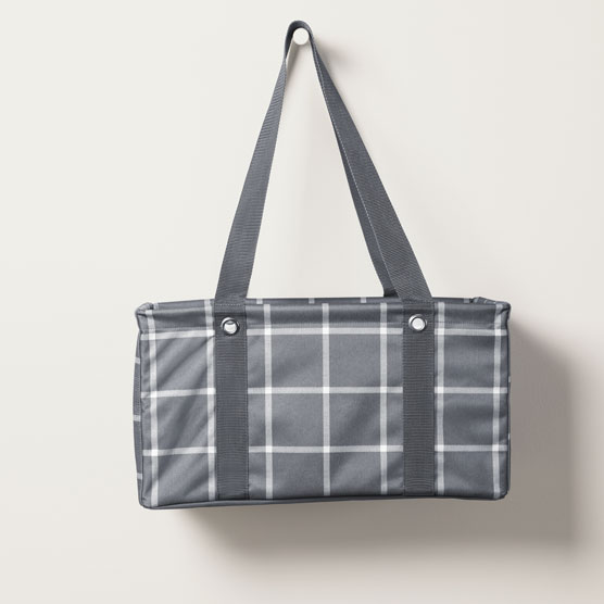 Medium Utility Tote - Windowpane Plaid
