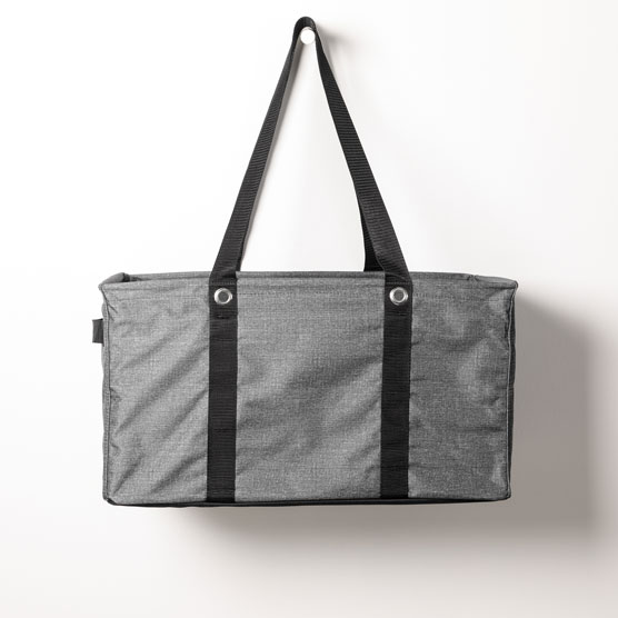 Deluxe Utility Tote - Charcoal Crosshatch