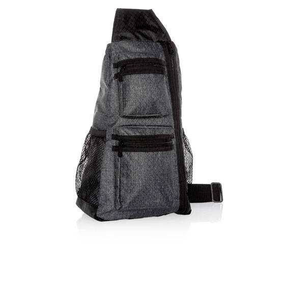 Sling-Back Bag - Charcoal Crosshatch
