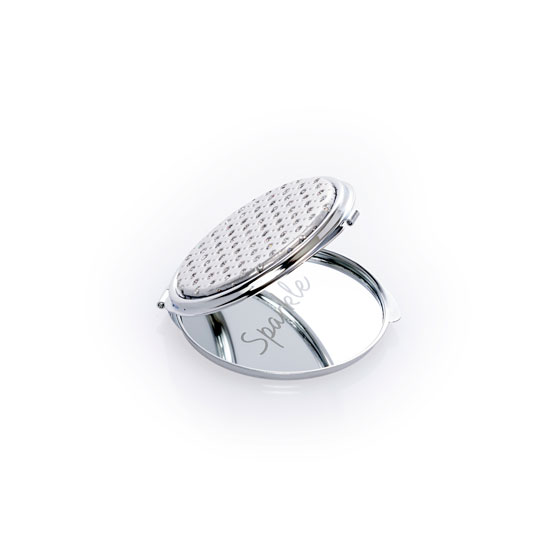 Small Mirror Compact - Hello Happy Sparkle