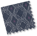 Navy Dotted Geo Pebble
