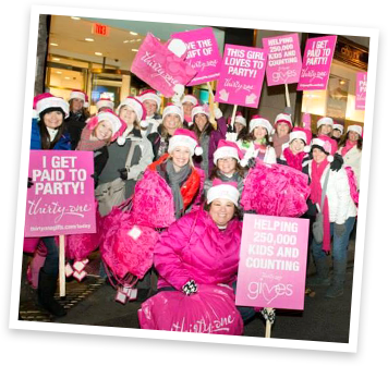 Toy drive participants